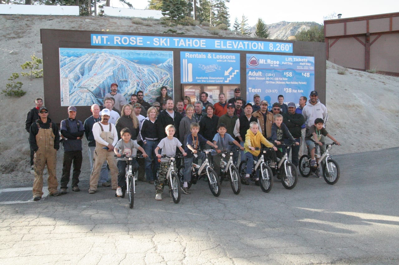Mt Rose Reno — Bike Builds team building with Building Teams